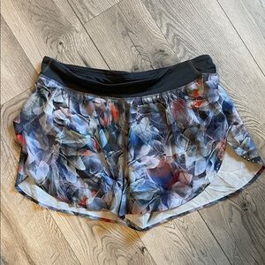 lululemon athletics Fast and Free Multicolor Floral Athletic Shorts